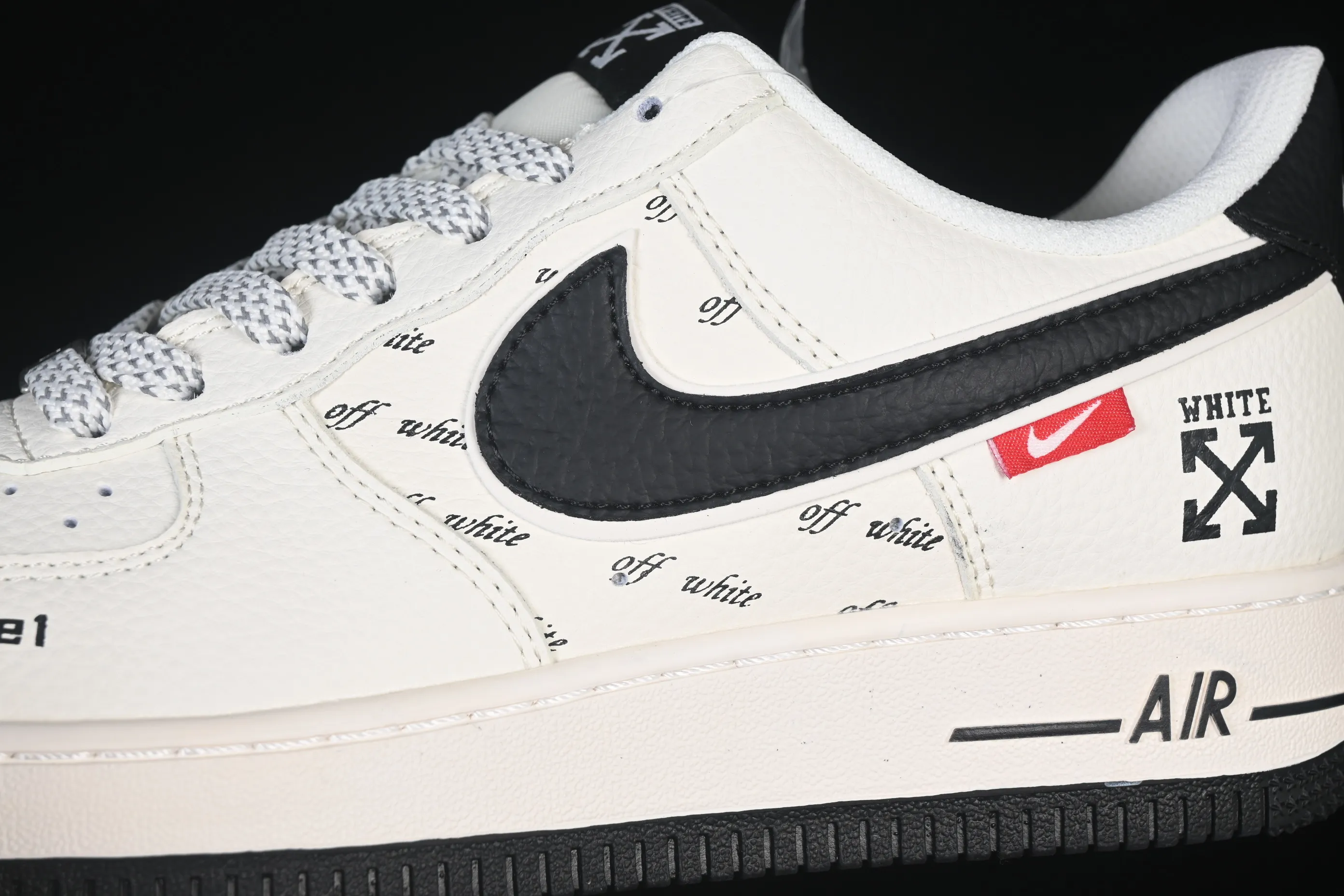 All categories Nk Air Force 1 Air Force series Nk Air Force 1 Low Air Force low top Nike Air Force 1'07 Low joint beige black hook Air Force 1 low top casual sneakers SM6668-117